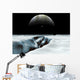 Crescent Jupiter and Volcanic Wall Decal