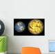 Illustration Comparing Size Extrasolar Wall Decal