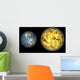 Illustration Comparing Size Extrasolar Wall Decal