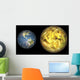 Illustration Comparing Size Extrasolar Wall Decal