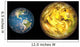Illustration Comparing Size Extrasolar Wall Decal