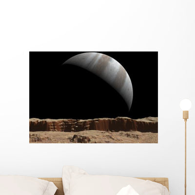 Artist's Concept towards Jupiter Wall Decal shown on a wall