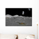 Lunar Shuttle Descends toward Wall Decal