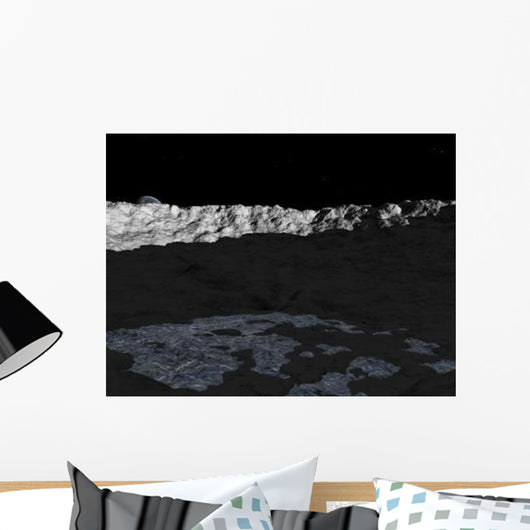 Illustration Deep Crater Surface Wall Decal