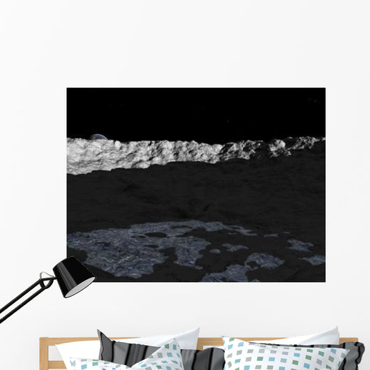 Illustration Deep Crater Surface Wall Decal