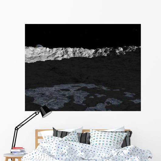 Illustration Deep Crater Surface Wall Decal