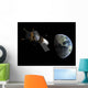 Illustration Lunar Tug Propelling Wall Decal