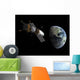 Illustration Lunar Tug Propelling Wall Decal