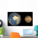 Artist's Concept Comparing Size Wall Decal Design 1