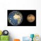 Artist's Concept Comparing Size Wall Decal Design 1