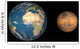 Artist's Concept Comparing Size Wall Decal Design 1