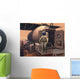 Astronaut Leaving Mars Rover Wall Decal
