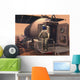 Astronaut Leaving Mars Rover Wall Decal
