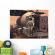 Astronaut Leaving Mars Rover Wall Decal