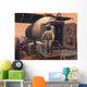 Astronaut Leaving Mars Rover Wall Decal