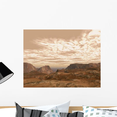Artist's Concept from atop Wall Decal shown on a wall