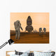 Illustration Astronauts Setting up Wall Decal