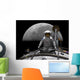 Astronaut Takes Last Look Wall Decal