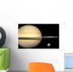 Illustration Saturn and Earth Wall Decal