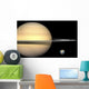 Illustration Saturn and Earth Wall Decal