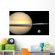 Illustration Saturn and Earth Wall Decal
