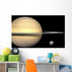 Illustration Saturn and Earth Wall Decal