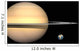 Illustration Saturn and Earth Wall Decal