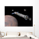 Phobos Mission Rocket Prepares Wall Decal