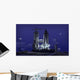 Futuristic Space Shuttle Awaits Wall Decal