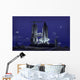 Futuristic Space Shuttle Awaits Wall Decal