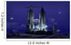 Futuristic Space Shuttle Awaits Wall Decal