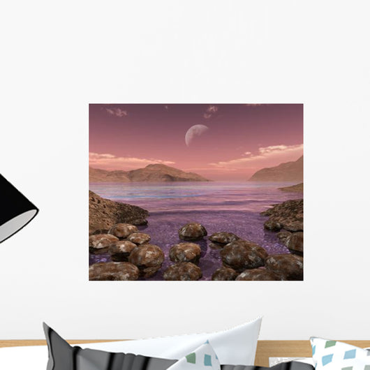 Artist's Concept Archean Stromatolites Wall Decal