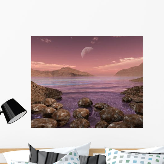Artist's Concept Archean Stromatolites Wall Decal