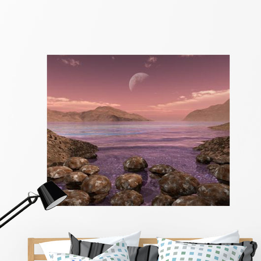 Artist's Concept Archean Stromatolites Wall Decal