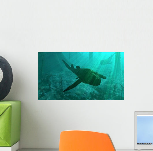 Armored Bothriolepis Glides along Wall Decal