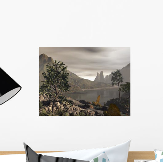 Pair Carnivorous Dimetrodon Explore Wall Decal