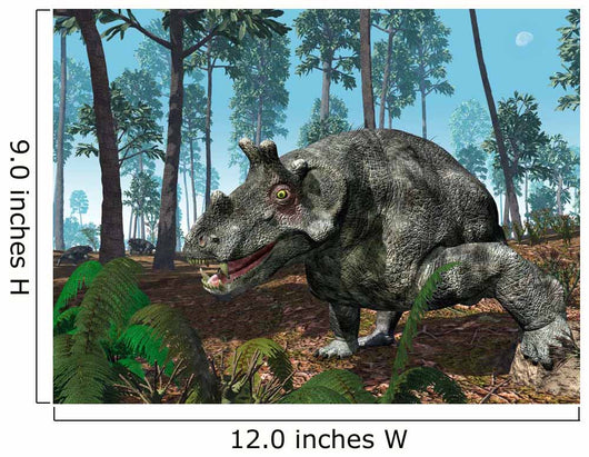 Herbivorous Dinocephalian Therapsid Grazes Wall Decal