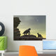 Two Giant Moschops Face Wall Decal