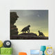 Two Giant Moschops Face Wall Decal