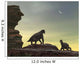Two Giant Moschops Face Wall Decal