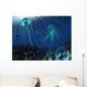 Swarm Jellyfish Swim Panthalassic Wall Decal Design 2