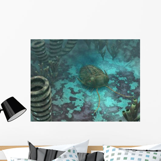 Olenoides Trilobite Scurries across Wall Decal