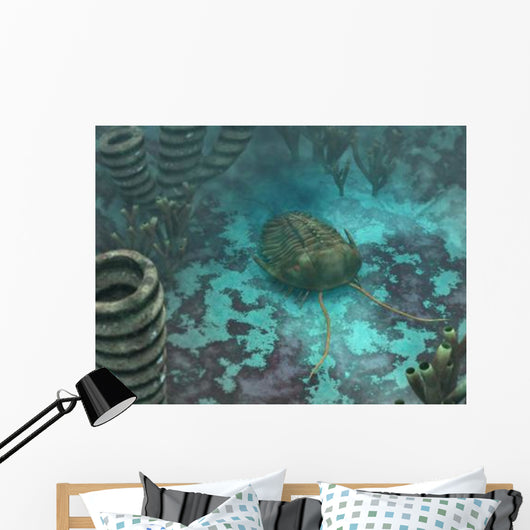 Olenoides Trilobite Scurries across Wall Decal