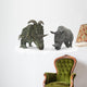 Albertaceratops Compared to Adult Wall Decal