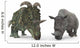 Albertaceratops Compared to Adult Wall Decal