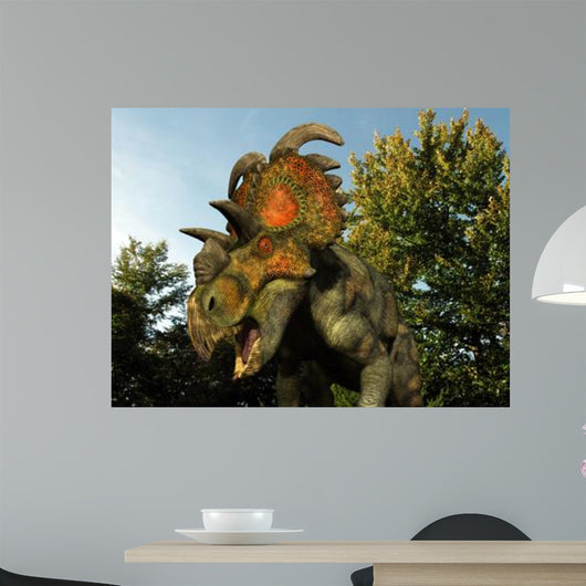 Albertaceratops Wanders Cretaceous Forest Wall Decal