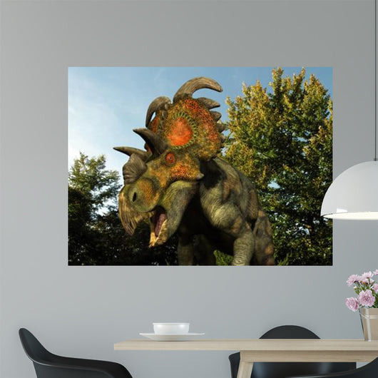 Albertaceratops Wanders Cretaceous Forest Wall Decal
