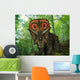 Colorful Torosaurus Wanders Cretaceous Wall Decal