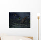Asteroid Impact Moon While Wall Decal