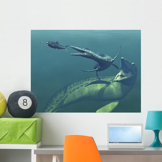 Marine Predators Cretaceous Period Wall Decal Design 2